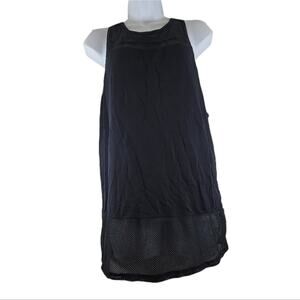 Fabletics Black Bianca S/L Tunic Racerback Tank Size Large